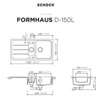 Pomivalno korito SCHOCK Formhaus D-150L onyx
